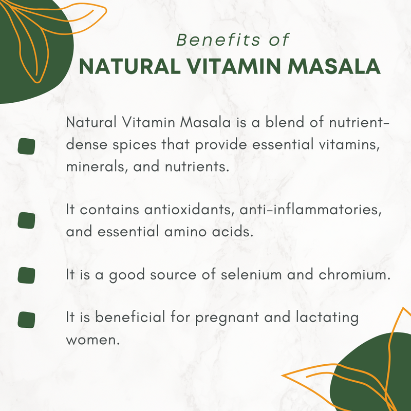 Benefits of natural vitamin masala