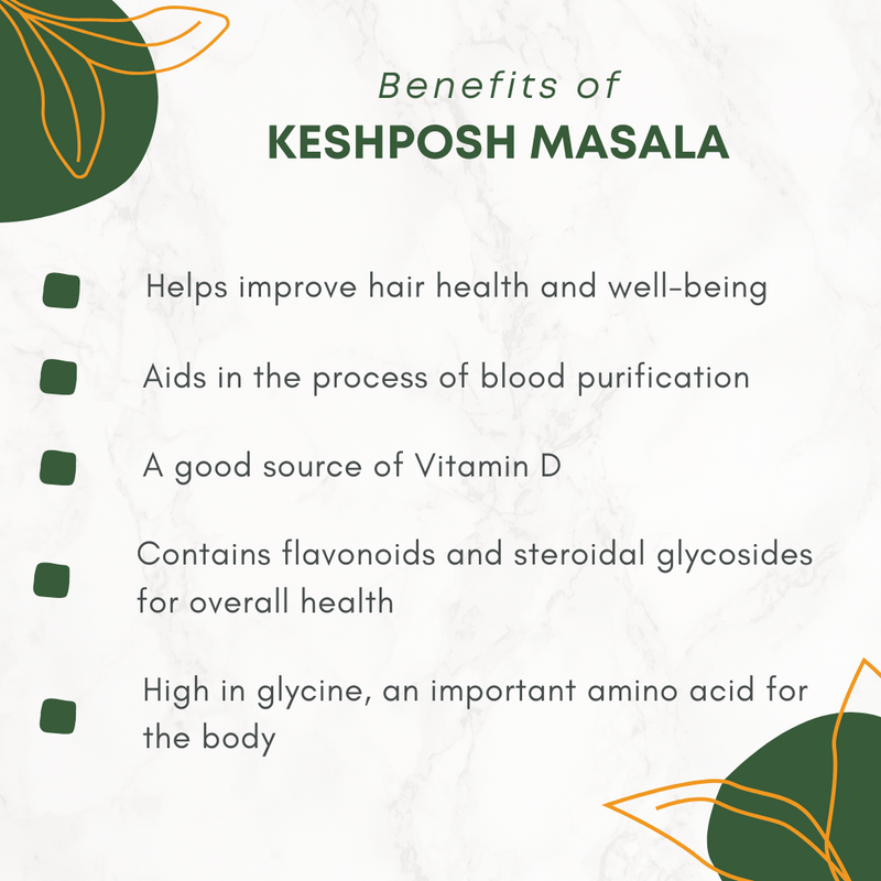 Benefits of keshposh masala