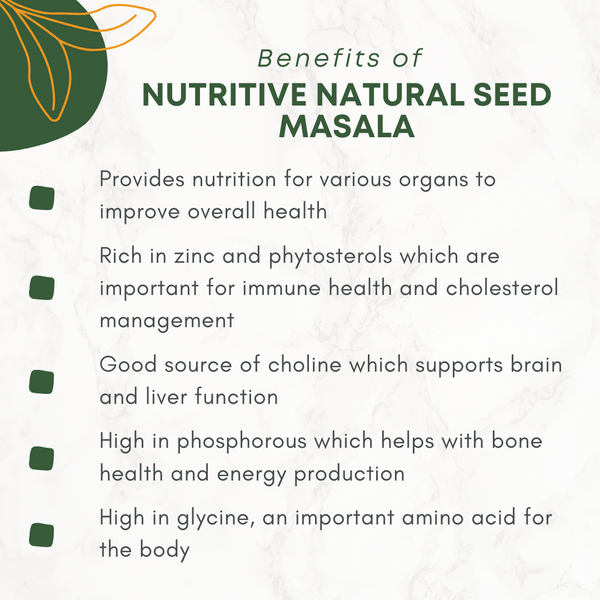 Nutritive Natural Seed Masala - (Helps improve health status) 60 grm