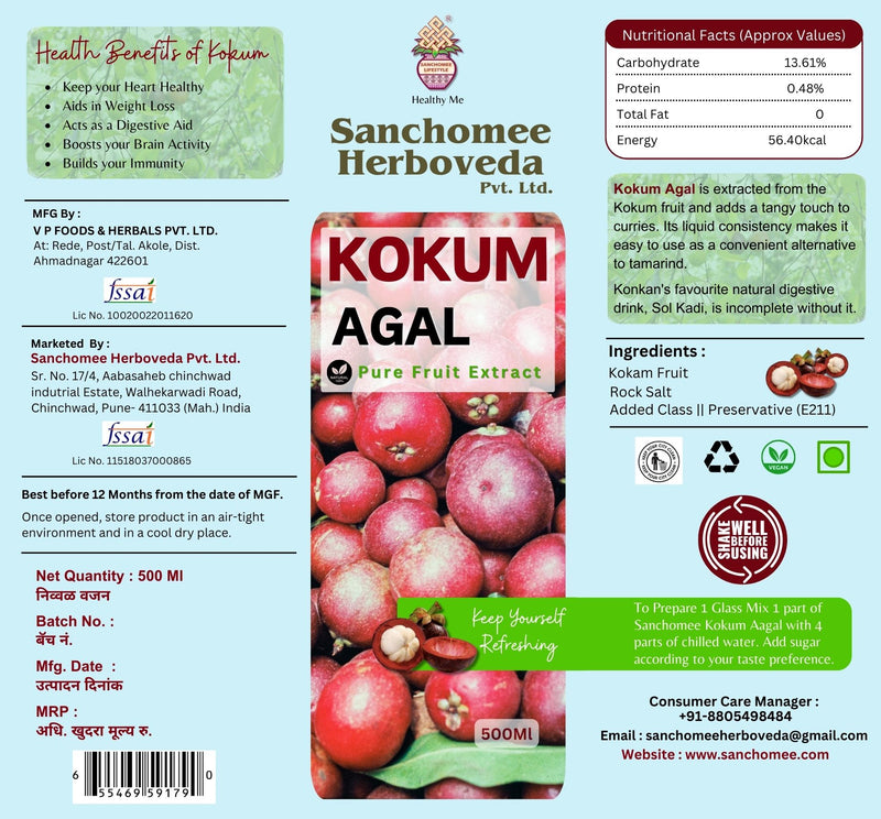 Pure Fruit Extracts- Sanchomee Herboveda Kokam Agal