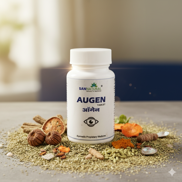 Augen Tablets for Eye Health – Ayurvedic Formula for Vision, Dryness & Eye Problems (60 Tabs) | 10% OFF | Sannatural