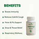 Fentoso Tablets – Ayurvedic Immunity Booster for Cold, Cough, Fever & Sinus | SanNatural