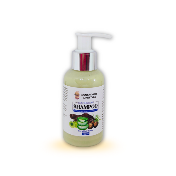 Nourishing Shampoo with Aloe Vera Extract & Rosemary Oil – 100ml