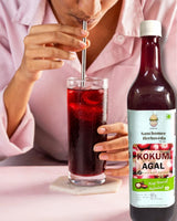 Homemade kokum drink prepared using kokum agal concentrate