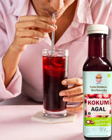Homemade kokum drink prepared using kokum agal concentrate