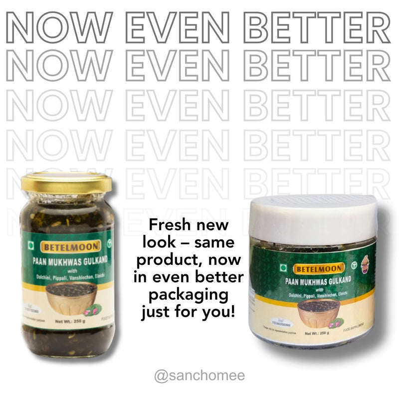 Betelmoon Gulkand (250 gm) - Herbal Paan based Mukhwas mix packed with goodness of ayurveda