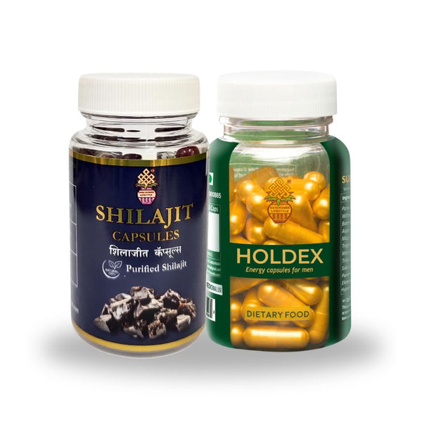 Power & Vitality Booster Pack – Shilajit & Holdex Capsules