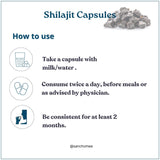 Shilajit Capsules -  Purified Shilajit (60 Capsules)