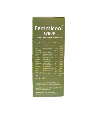 Femmicool Syrup - Natural Relief for Women's Wellness | Sanchomee