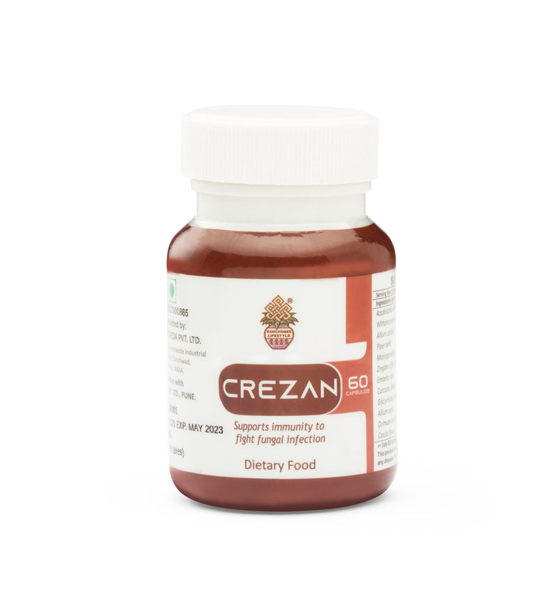 Crezan Capsules (60 capsules) - Natural dietary supplement for fighting fungal infection