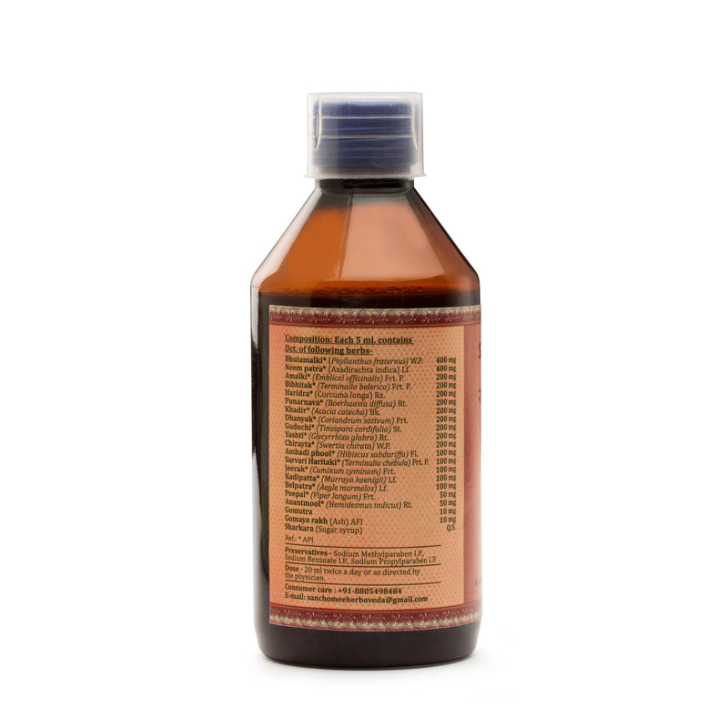 Santox Syrup (200 ml) - Herbal formula for Detox