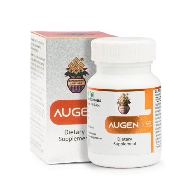 Revitalize your eyes with Sanchomee Augen Capsule - a blend of natural herbs like marigold, turmeric, green tea, and grape seed extract that promotes eye health. Say goodbye to dryness and itching with this powerful and unique herbal formula.