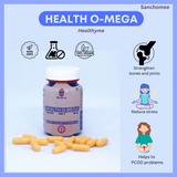 Health O-mega - Rich in Omega-3s, Vitamin D3, and B12