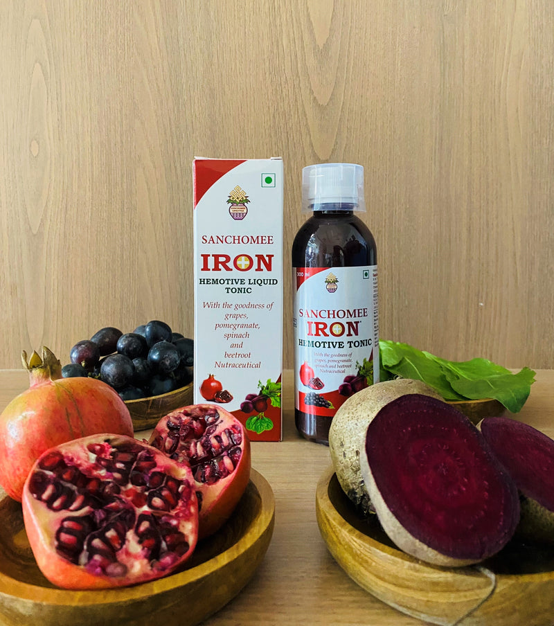 Iron Hemotive Tonic (300 ml)- Herbal Juice to increase appetite and iron absorption from food.